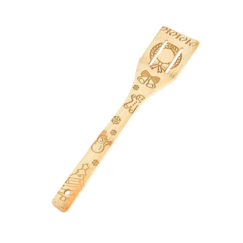 外贸创意可爱圣诞餐具铲子木铲子烧菜设计感叉勺套装木质餐具批发详情图5