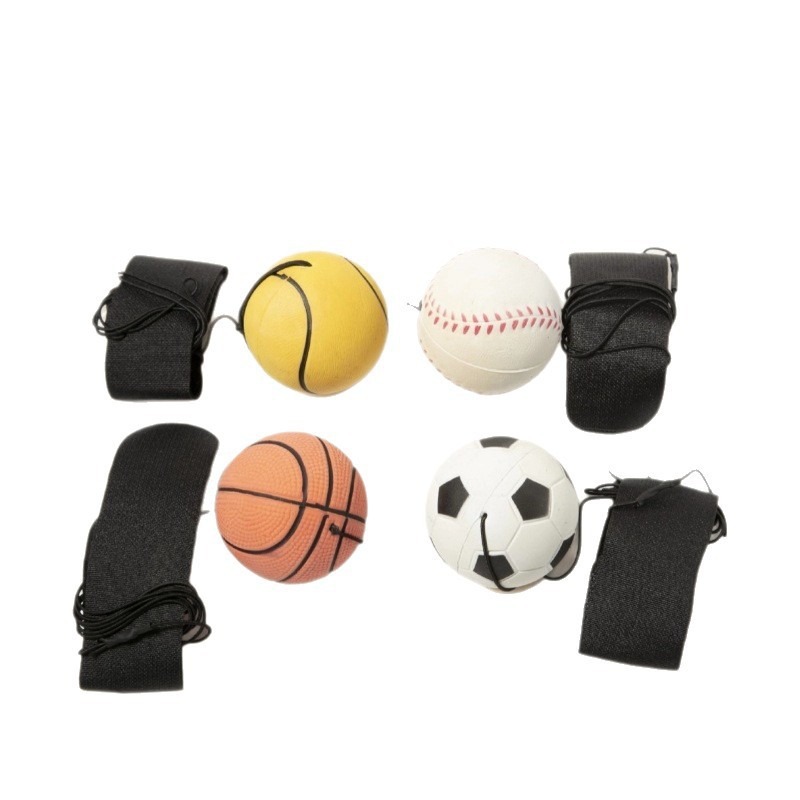 Douyin's best-selling wrist ball 6.3cmPU ball, high-elasticity fitness rope rubber foam PU pressure ball manufacturer wholesale Item Picture