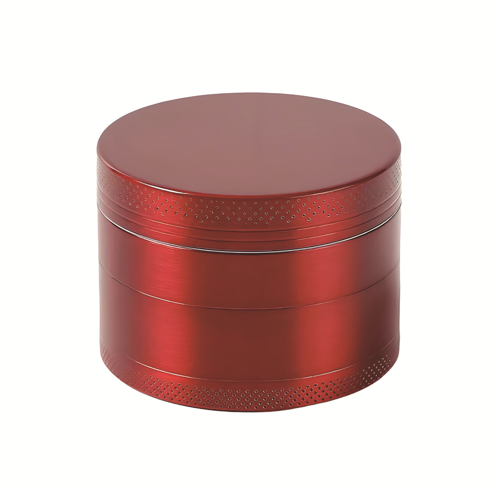 跨境锌合金40mm/50mm/55mm/63mm4层平板点纹磨烟器金属研磨器grin产品图