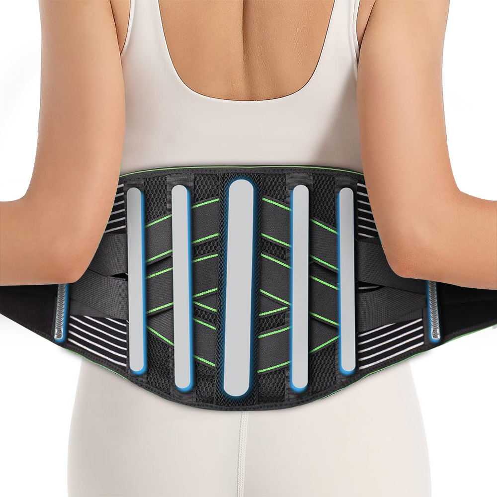 Cross-border men's and women's breathable sports waist support, waist support strength double pressure waist support belt, running fitness belt details Picture
