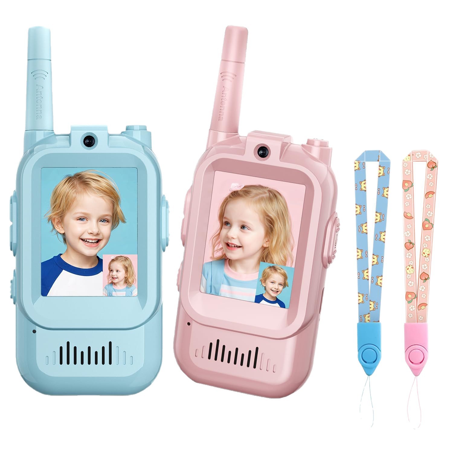 Children's video walkie-talkies, cartoon pagers, birthday bestsellers, high-definition communication children's toys, parent-child toys Item Picture