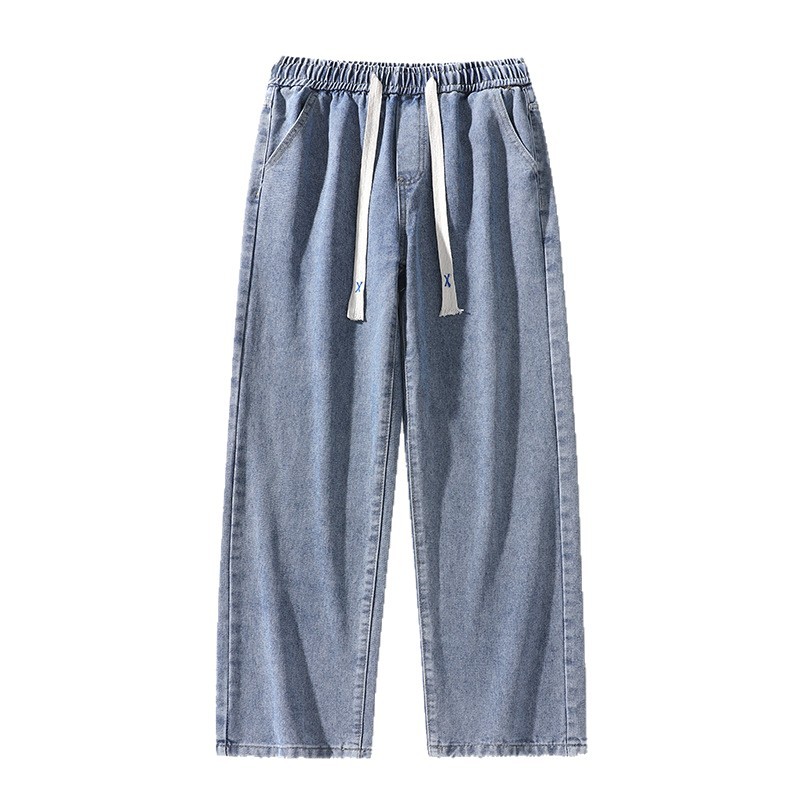 Men's winter season loose retro casual jeans, men's trendy brand teen American retro washed long pants Item Picture