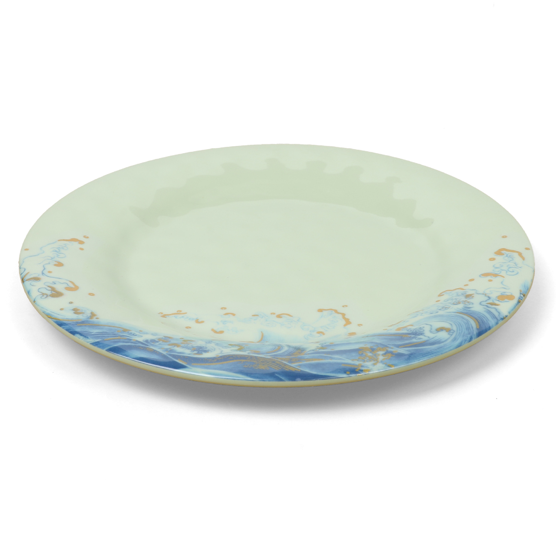 Foreign trade commercial ceramic imitation steak plates, durable vegetable plates, Western plates, seafood plates, pasta plates, tableware can be printed with logo OEM Item Picture