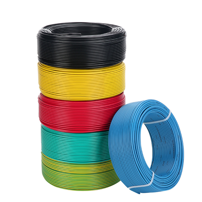 National standard ZC-BV 50-meter wire, loose cut copper core wire, single-core single-strand hard wire, 2.5/4/6/10 square for home decoration Item Picture