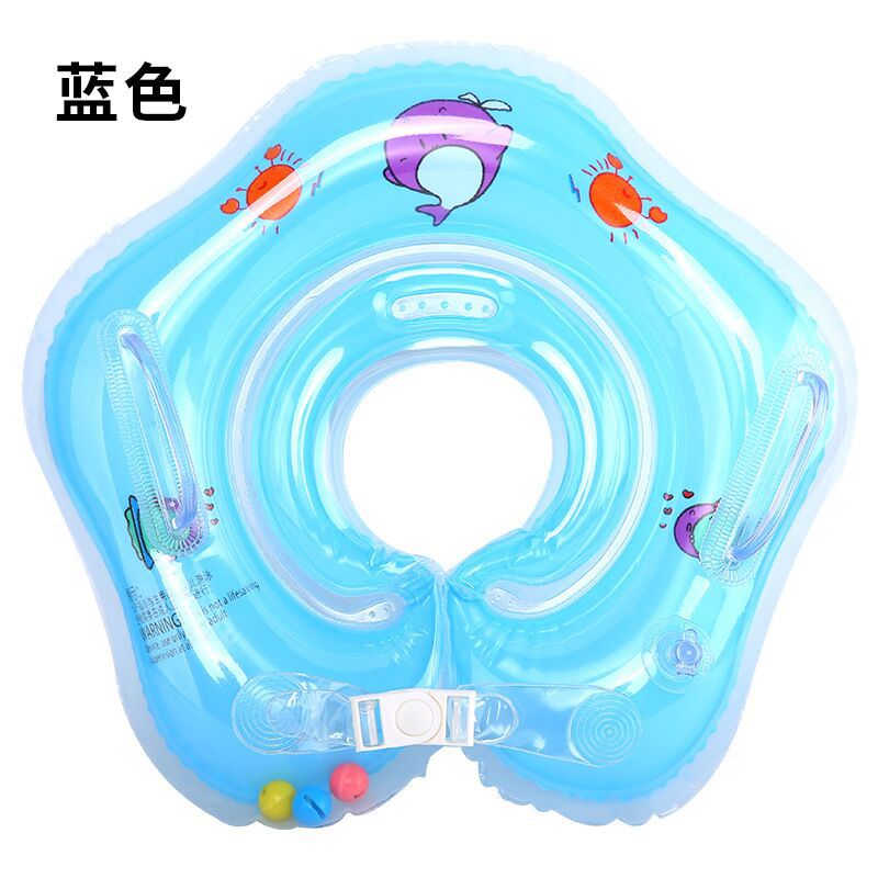 Adjustable baby swimming rings, inflatable thickened double airbag swimming rings, anti-backtilt, bell neck rings wholesale Item Picture