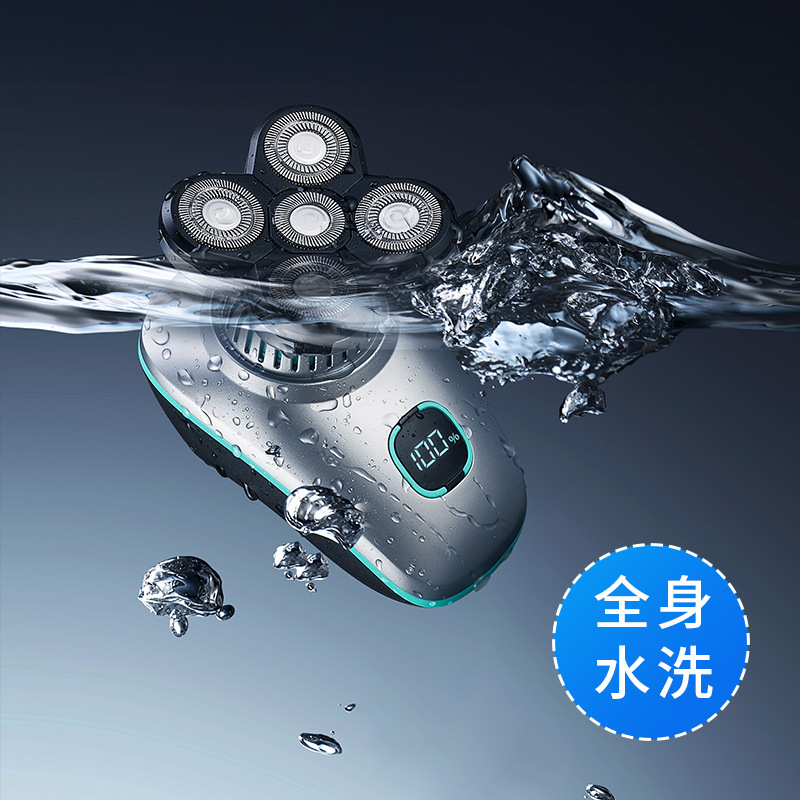 Wholesale Of Cross-Border Floating High-Power Electric Shavers, Full-Body Washable Men's Digital Bald Shaving Razors, And Rechargeable Ones Specification drawing