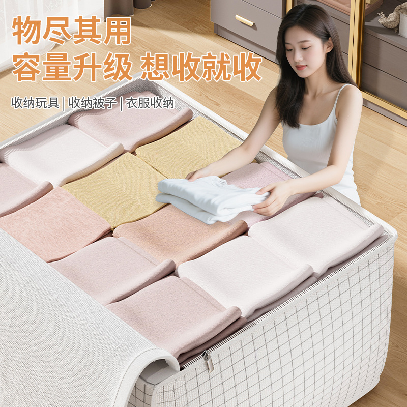 Large-capacity moving packing bags, quilt waterproof and moisture-proof storage bags, student suitcase organizing bags, clothes bags Application Scenario