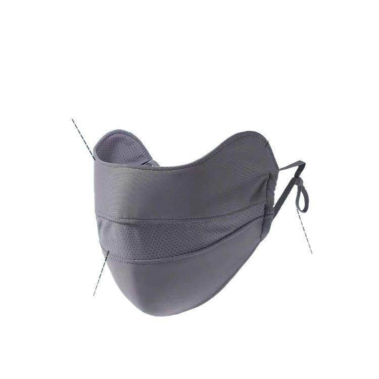 Sun protection mask for girls, high school appearance level, Summer 2025 new UV protection mask, full face ice silk breathable sun protection thin style Item Picture