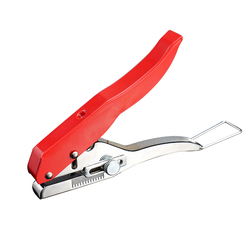 All-iron PVC card edge banding punching pliers, punching machine, 8mm - 15mm flat and inclined mouth ecological screw eye masking pliers Application Scenario