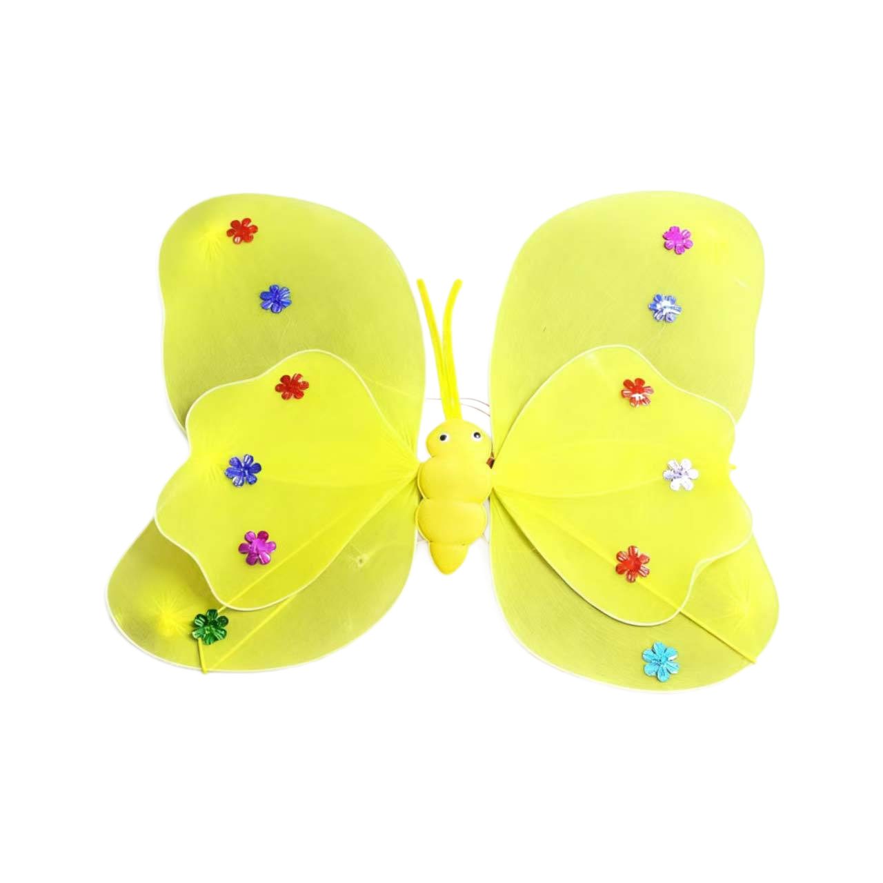 Children's illuminated butterfly wings with double-layer lights on the back of the wings are used as props to set up stalls. Small toys are selling well at night markets Item Picture