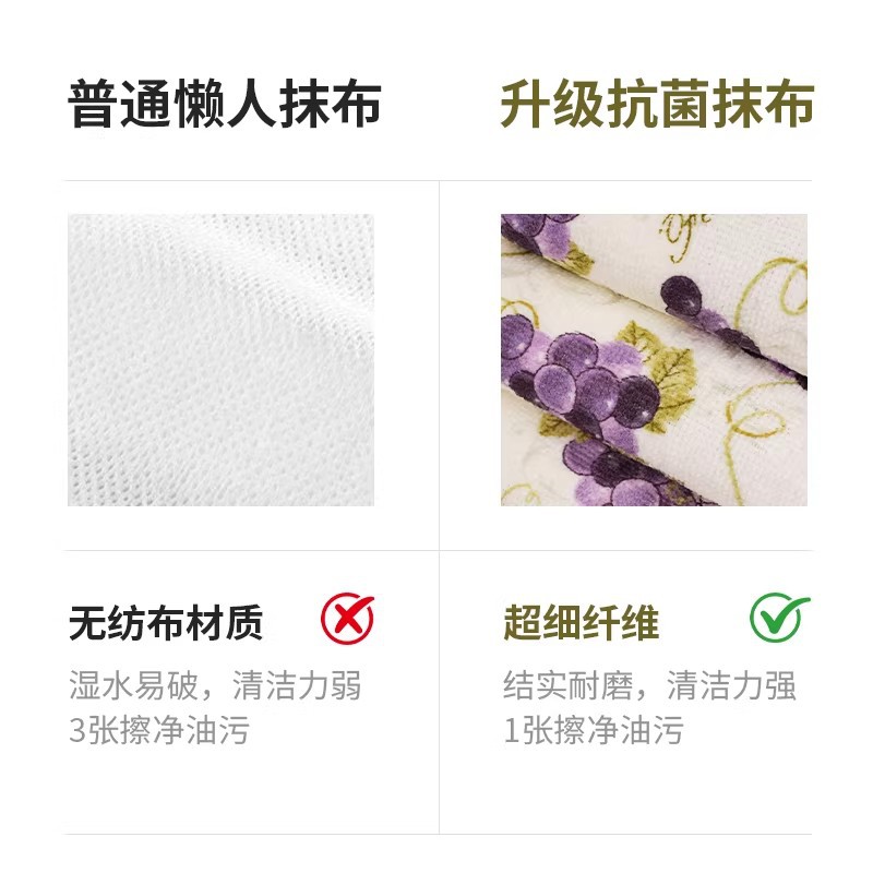 抹布/鱼鳞布/手撕抹布/一次抹巾/洗碗棉素棉产品图