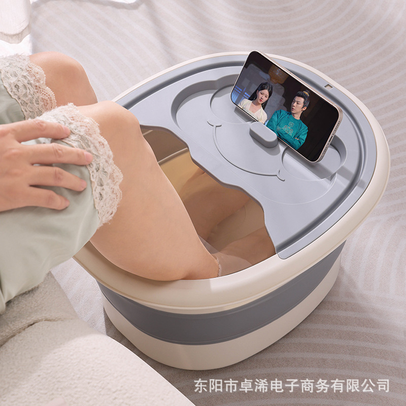 Foldable Foot Bath Tub, Household Portable Thickened Foot Bath Basin, Heat Preservation Foot Washing Basin For Lower Legs, Foot Washing Tub Application Scenario