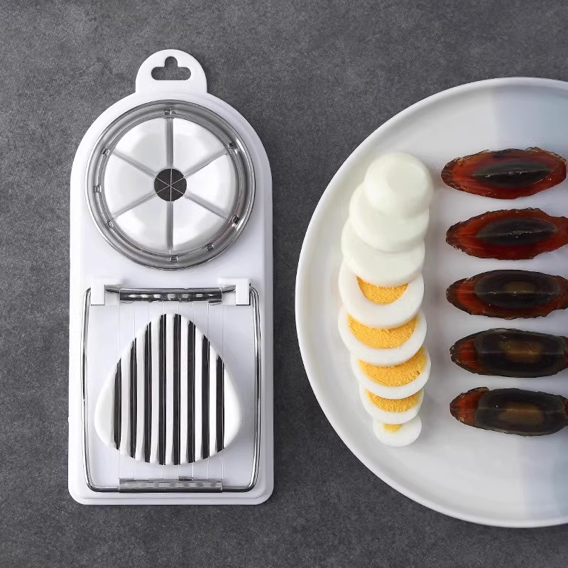 Multi-functional egg slicer, 304 stainless steel, manual preserved egg slicer, egg slicer, all-in-one preserved egg divider Application Scenario