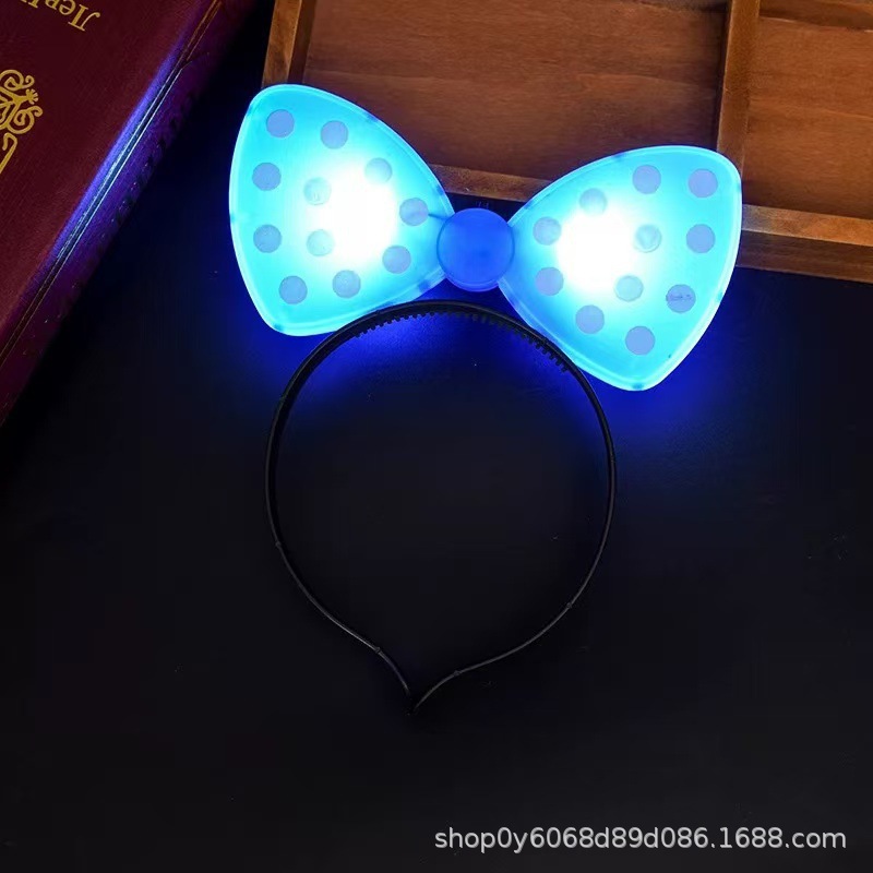 儿童节头饰蝴蝶结发箍米奇耳朵头箍发卡演唱会晚会表演道具应援