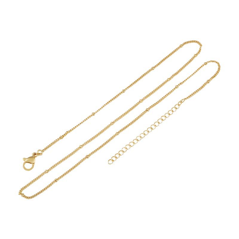 Honglu's new best-selling, light luxury, simple and versatile, high-end side beaded adjustable necklace is available for wholesale from the manufacturer Item Picture