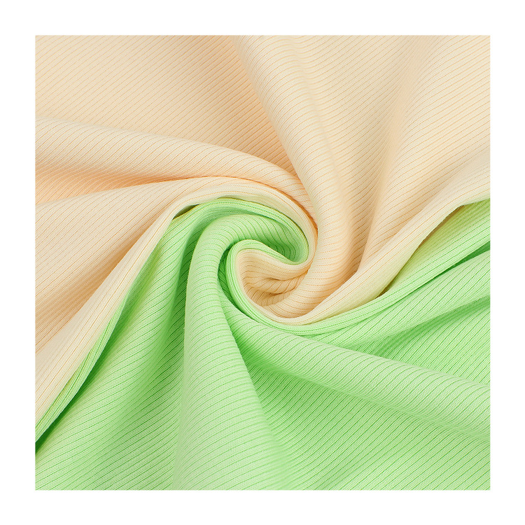 2*2冰丝罗纹布料220g坑条螺纹阔腿裤面料涤棉打底衫打底裤布料白底实物图