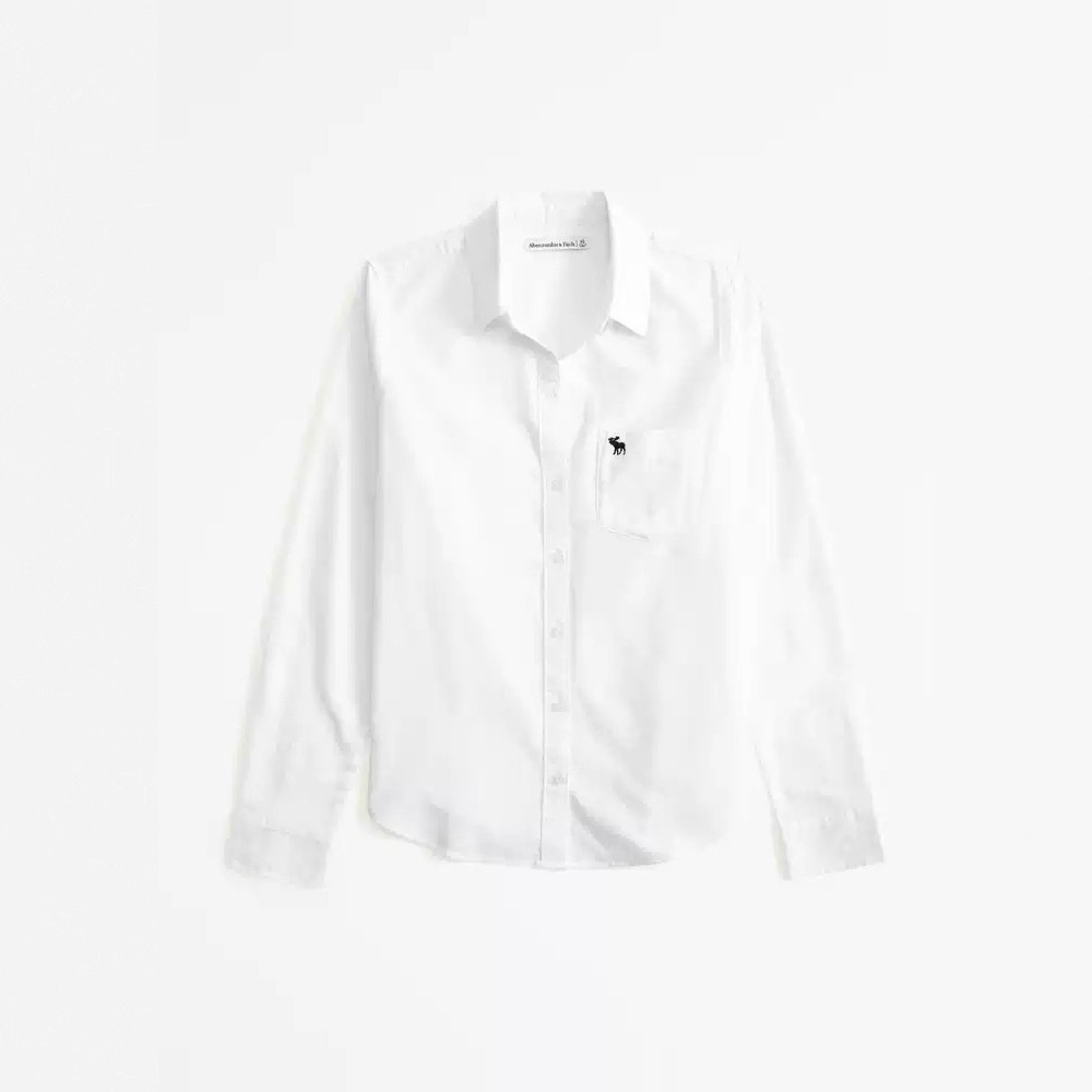 职业衬衫/跨境/棉麻/职业衬衫女/衬衫天丝牛仔白底实物图