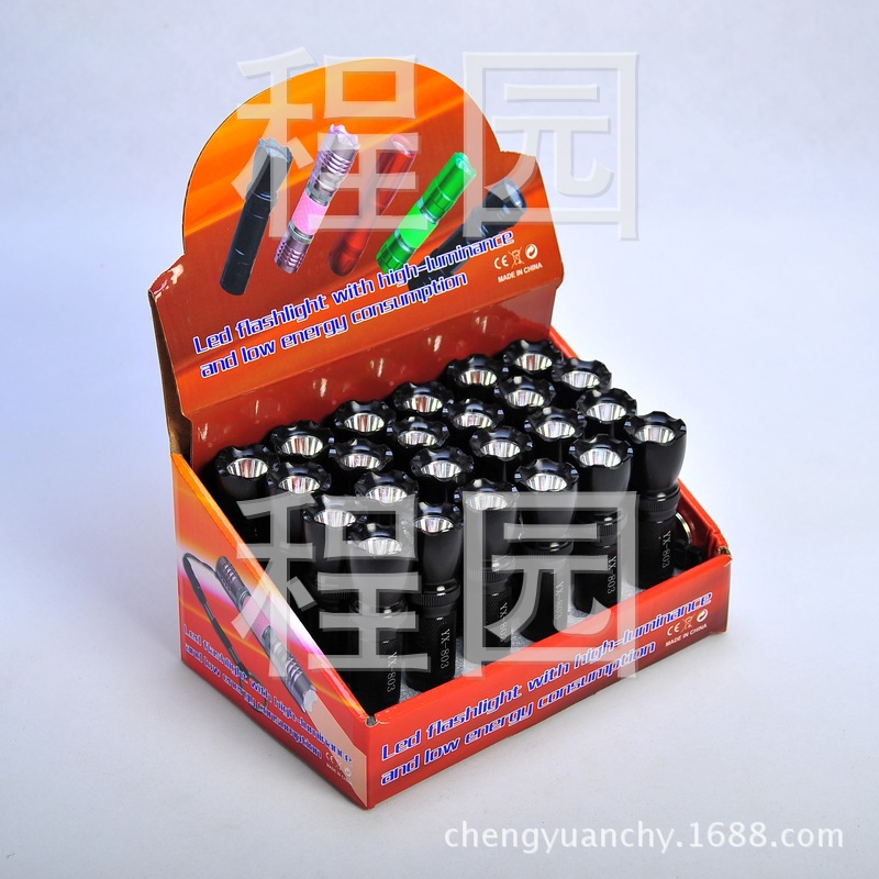 Waterproof LED Flashlight No. 5, 1 mini high-intensity small hand flashlight, company gift LOGO, battery AA details Picture