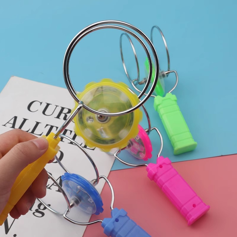 Large-sized magic spinning top, seven-color light, magnetic magic rotating magnet, magnetic luminous top toy Specification image