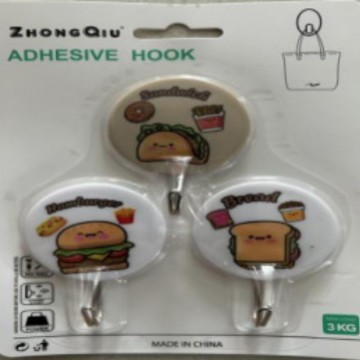 Light luxury transparent hooks without drilling, multiple styles of load-bearing adhesive hooks, high appearance level hooks for kitchen and bathroom, versatile for home use Specification image