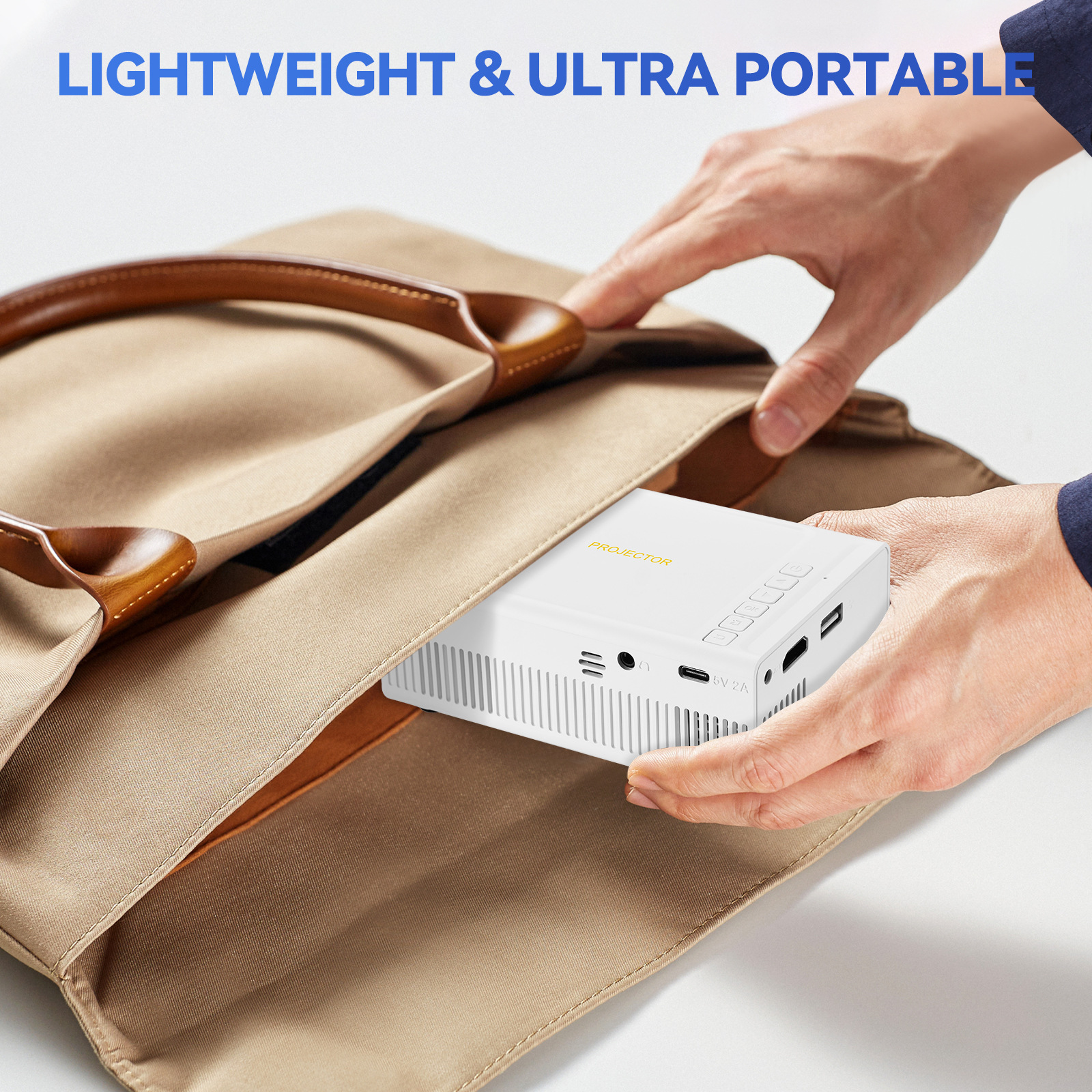 M2S New cross-border mini Projector, home cross-border led portable projector, high-definition TEMUshein Specification image