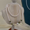 Chinese-style fashionable outfit, Baroque pearl necklace, women's natural freshwater pearl light luxury long sweater chain, neck chain Application Scenario