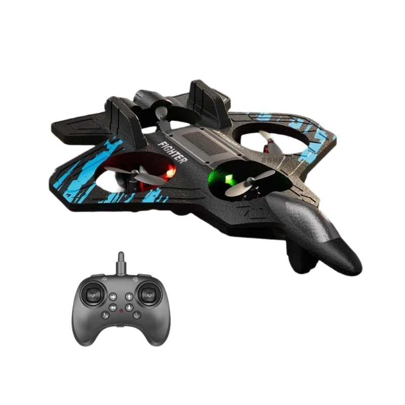 A new cross-border children's full set of remote-controlled aircraft, fighter jet stunt foam small rechargeable and shock-resistant drone Item Picture