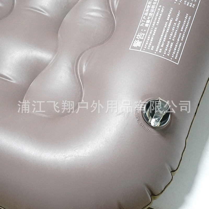 Outdoor camping moisture-proof single-person portable flocked inflatable bed, indoor lazy person adjustable multi-purpose sofa bed with pump Specification image