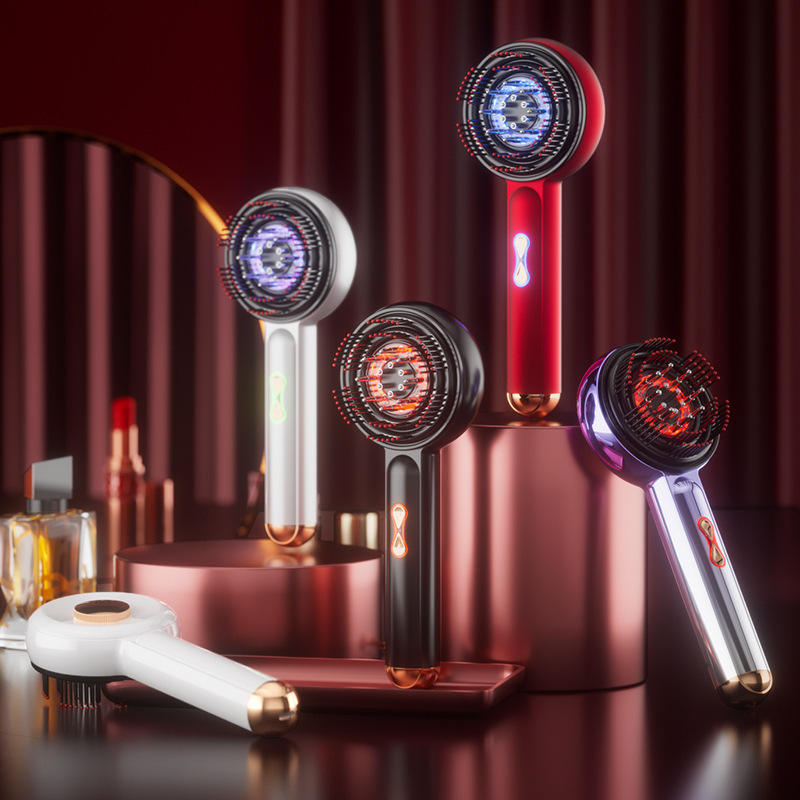 Red light electric massage comb, kneading, activating and promoting hair growth massage device, scalp medicine applicator, hair health care, fluid guiding and hair growth instrument Application Scenario