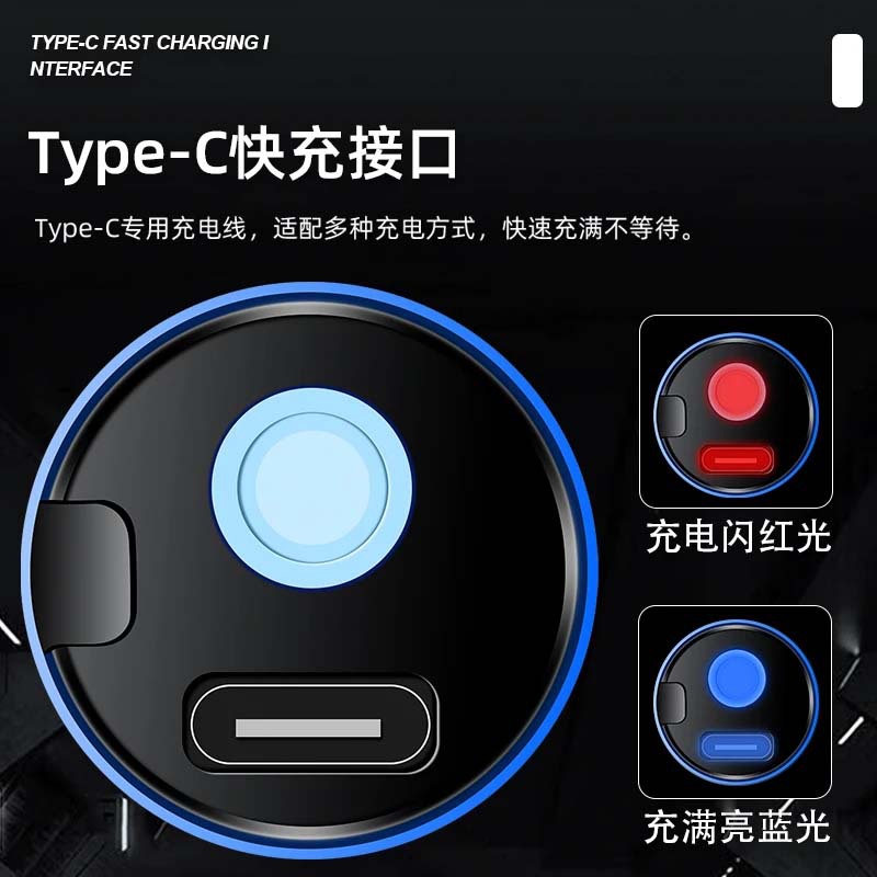 A powerful, rechargeable household, ultra-bright outdoor, long-range led, long-lasting, mini portable flashlight made of aluminum alloy details Picture