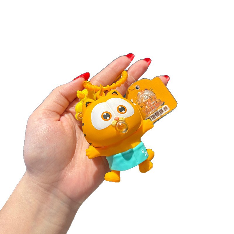 钥匙扣玻璃/羊毛毡挂件/带灯章鱼钥匙扣/星星人/钥匙扣白底实物图