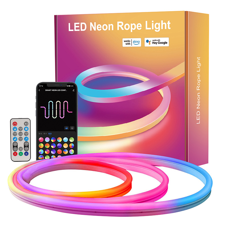 Cross-border LED flexible neon light sets, infrared magic color WiFi Bluetooth advertising decorative neon lights, wholesale in stock Item Picture