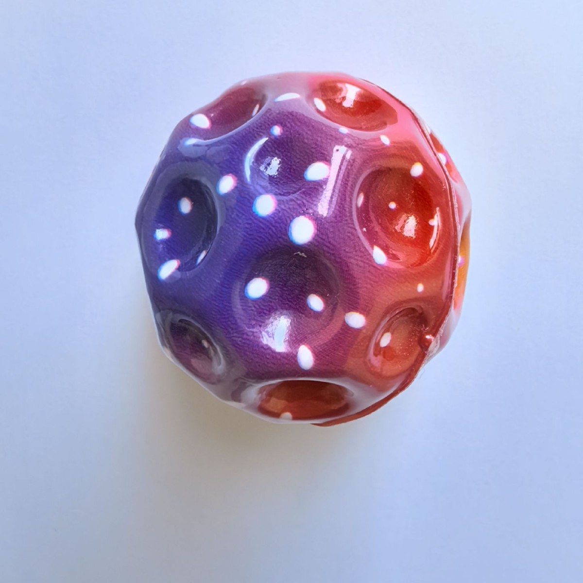 Textura de mármol malto lento cubo de rebote 6 3PU bola de PVC de alta elasticidad impreso bola de presión bola elástica juguetes para niños al aire libre Specification image