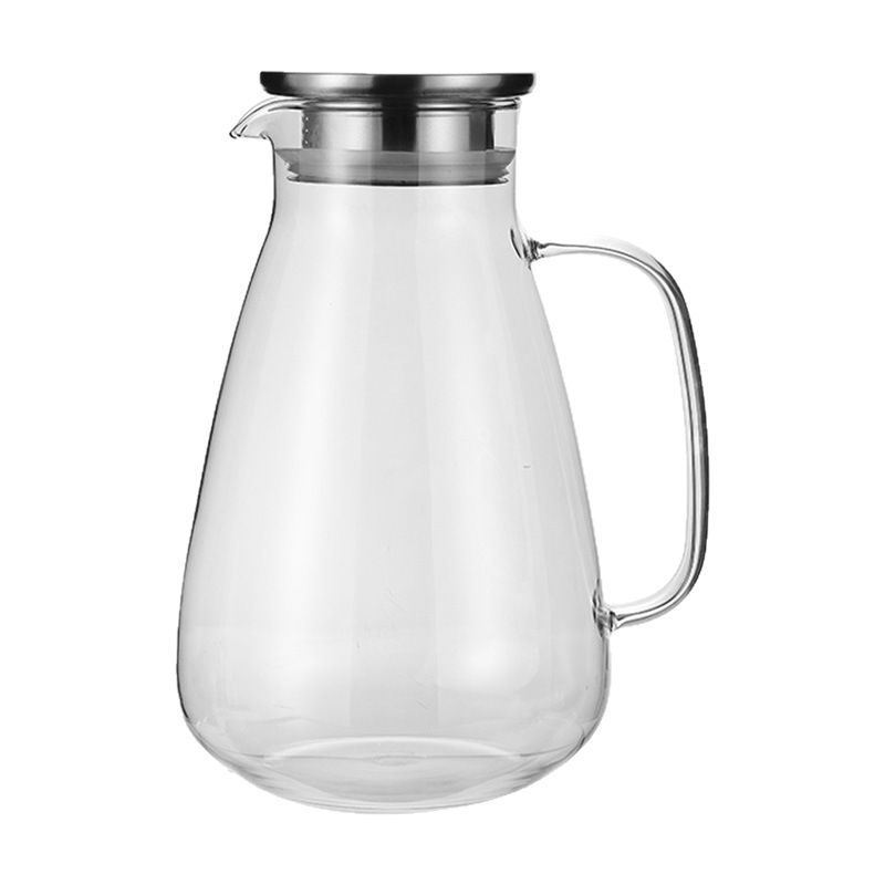 Large-capacity heat-resistant high borosilicate glass water bottle, high-temperature resistant household cold water cup, teapot, boiling water bottle, cold water bottle Item Picture