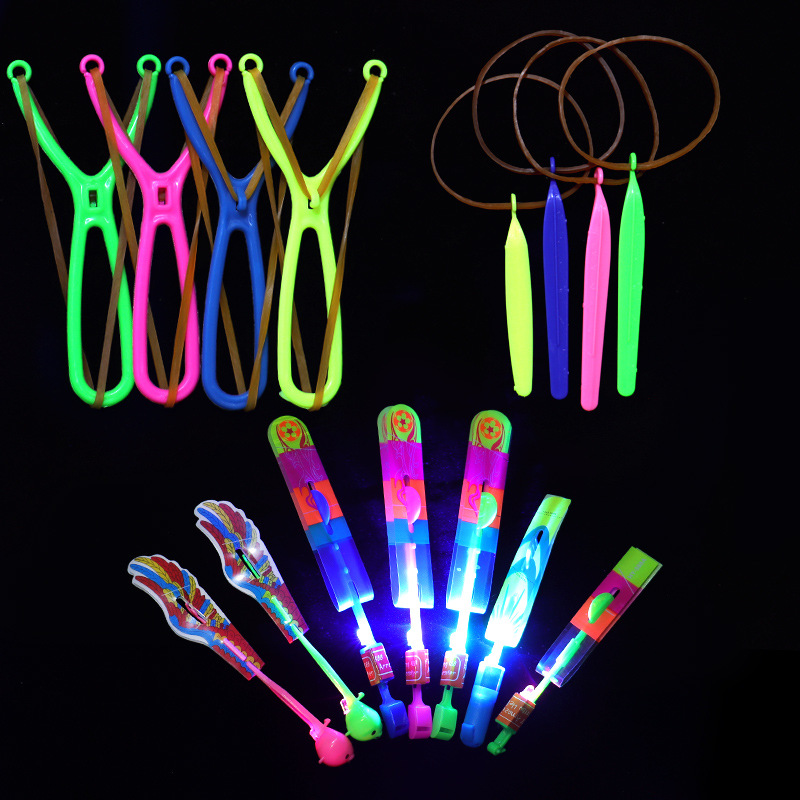 Luminous slingshot arrows, blue lights, double flashing swords, children's gifts, night market stalls, popular toys, wholesale from manufacturers Application Scenario