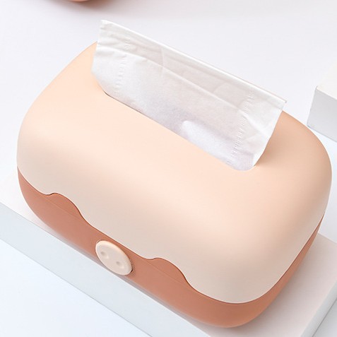 Cute and adorable little pig tissue box, tissue box, home living room napkin box, desktop tissue storage box, tissue storage details Picture