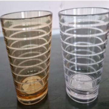 Plastic cups, food-grade acrylic water cups, hotel beer and beverage cups, shatter-resistant commercial Hong Kong-style tea restaurant cups details Picture