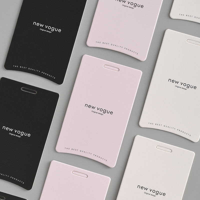 简约新款高级防拆扣挂牌定制服装吊牌LOGO男女装定做衣服标签现货细节图