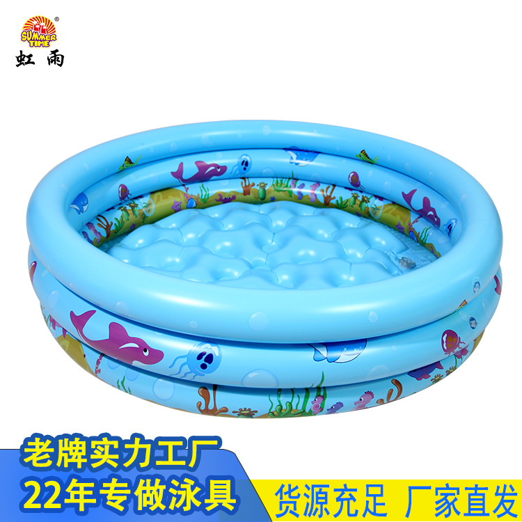 Hot-selling children's inflatable swimming pool, round inflatable water pool, PVC household outdoor baby bathtub, children's ocean pool Application Scenario