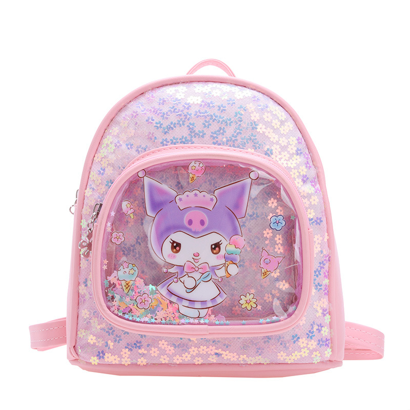 Cross-border 2024 New Kuromi Children's Schoolbag, Korean cartoon little girl princess Bag, Cute girls' backpack Item Picture