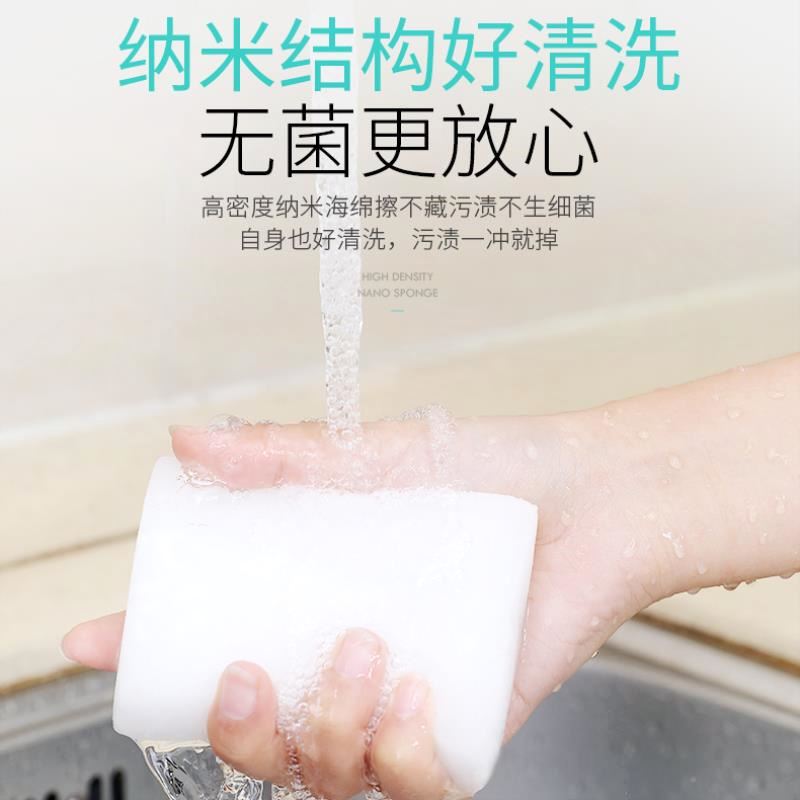 Nano sponge, high-density compressed and thickened, professional stain removal, shoe cleaning, pot and kitchenware cleaning, dishwashing and car washing magic wipe Application Scenario