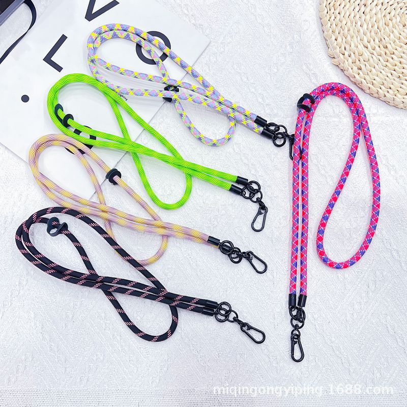 8MM long thick rope mobile phone diagonal cross lanyard that can be hung around the neck, multi-functional outdoor travel anti-loss rope, camera shoulder strap rope Application Scenario