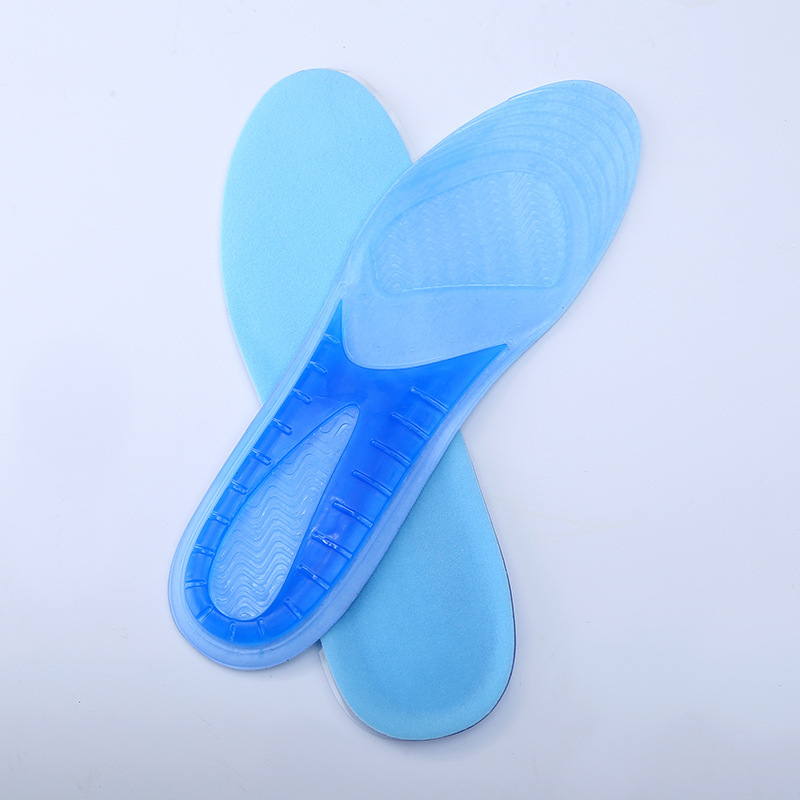 Plantilla deportiva de gel para hombres y mujeres amortiguación de alta elasticidad absorción de sudor absorción de choque engrosamiento baloncesto running casual plantilla antideslizante Specification image