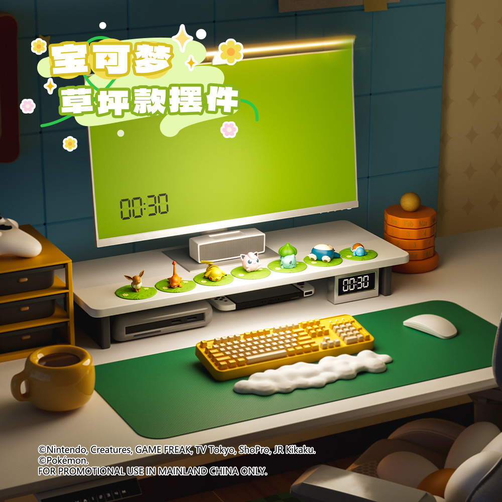 Official Pokemon figurine blind box, lawn Pikachu doll, Bullfrog Seed toy, desktop car decoration figurine Specification image