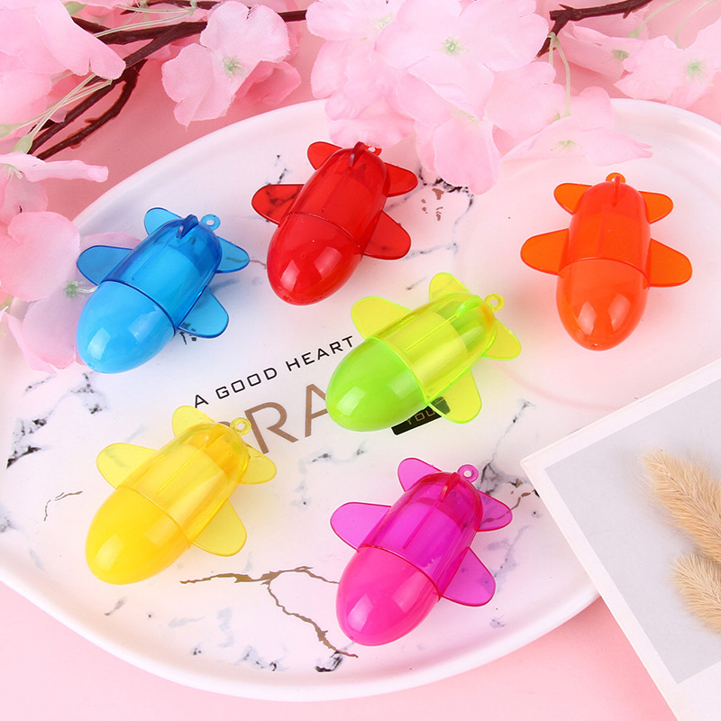 P-0200 Creative student Stationery: Cute candy-colored cartoon airplane-shaped telescopic gift Advertising Ballpoint pen details Picture
