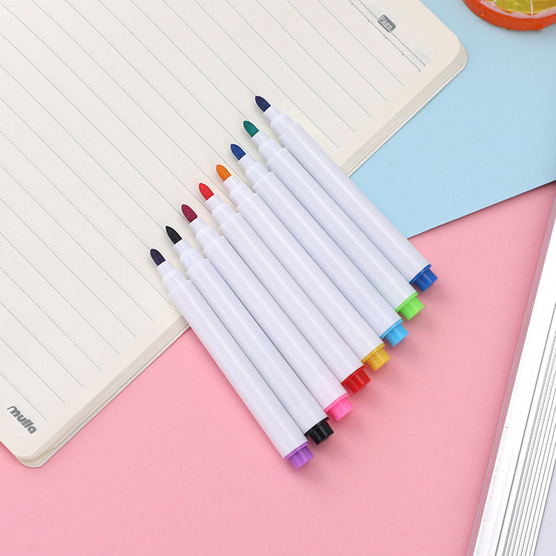 5-color children's colored whiteboard pen set with fine pen tips that can be erased and written. Wholesale from the manufacturer. Colorful festival gift box Specification image