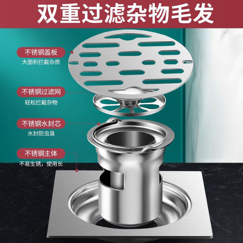 304 stainless steel deodorizer, deodorizer core, washing machine connector, bathroom drain cover, toilet floor drain Application Scenario