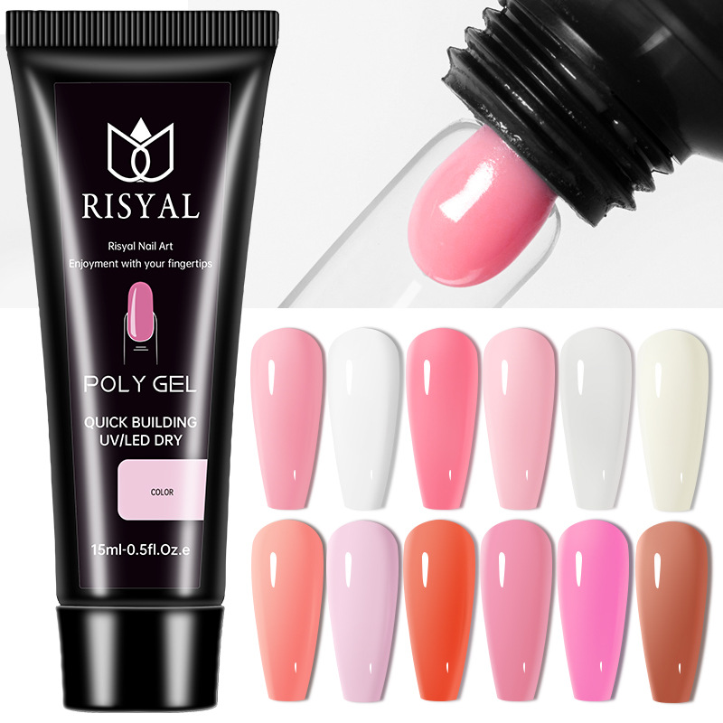 shanilak Crystal Nail Extension Gel Wholesale Poly Gel Nail Quick Extension 15ml Phototherapy Paperless Jelly Gel