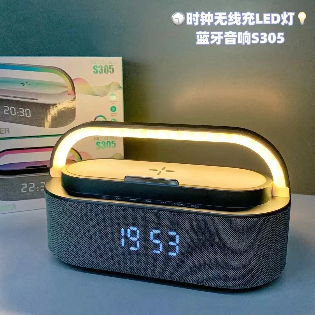 A915 Wireless Bluetooth multi-functional outdoor portable speaker with color light and timer alarm clock Specification image