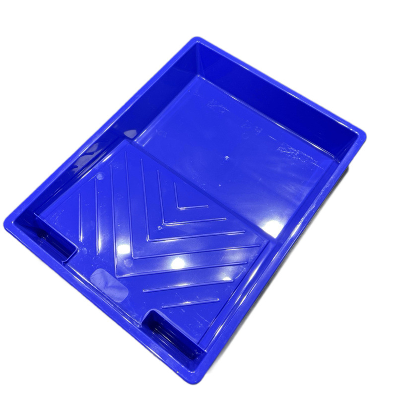 9-inch blue paint latex paint tray, thickened plastic tray, large-capacity wall painting wonder, roller painting tray Item Picture